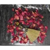 Esoterik^JulesWitchMagic Hexenbesen zur Reinigung mit Tigerauge, Beige/Brauner Heilstein, Eulen Ornamenten wunderschön verziert, Deko, Geschenk