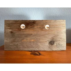 Wanddeko^BildArt Holzdruck Strandkörbe SPO | Upcycling Holzbalken | Sankt Peter Ording | maritimes Deko-Unikat