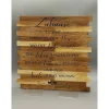 AMEA Näh- und Bastelstube Holzschild mit Spruch "Zuhause ist..."