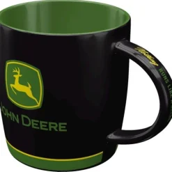 Antik und Kultiges John Deere Tasse Traktor – Keramik Kaffeetasse mit Motivdruck Landwirtschaft 330ml