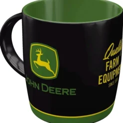 Antik und Kultiges John Deere Tasse Traktor – Keramik Kaffeetasse mit Motivdruck Landwirtschaft 330ml