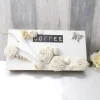 DieGeschenkebox Kaffeebox, Holzbox, Pinselbox, Aufbewahrungsbox, Holzschachtel, Shabby Stil, Landhausstil,
