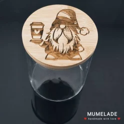 Clearance Mumelade Keksglas - Weihnachtsgnom mit Kafffee