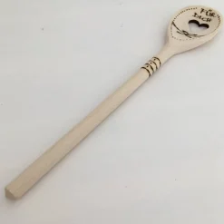 AHuberin Kochlöffel aus Holz mit Herz – Brandmalerei, Zero Waste, Buchenholz, Geschenkidee