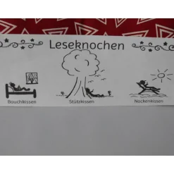Taeschli & co Leseknochen Relaxkissen Dreiecke – Nackenstütze & Geschenkidee 44 x 15 cm Artikelnr. LK 20