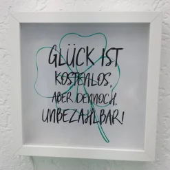 AMEA Näh- und Bastelstube Leuchtrahmen, Rahmen beleuchtet mit Spruch