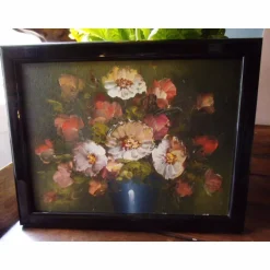 Deko-Objekte^CottageFurnitures Ölgemälde Ölbild Blumenbild Gemälde Landhaus Cottage