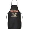 Antik und Kultiges Lustige Grillschürze „Bin im Ruhestand“ – Geschenk für Grill-Fans, 100% Baumwolle, 68x98 cm