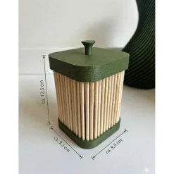 Hot Uniqlay Modernes Bambus Aufbewahrungs-Set 3-teilig – Minimalistische 3D-Druck Boxen mit Magnetverschluss & Wunschfarbe