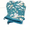 Afrosteff Ofenhandschuhe 2-er Set "Ginko", Topfhandschuhe