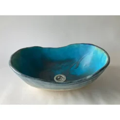 Atelier Schoening Ovales Waschbecken Karibik /  Ø 45/32 cm Höhe 15/12 cm