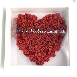 baby name for u Personalisierter 3 D Rosenrahmen Herz Bilderrahmen Schattenbox Liebe