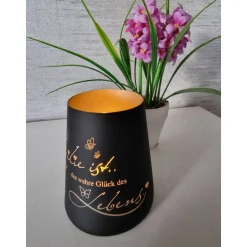 Windlichter^Stick & Druck Design Personalisiertes Windlicht -" Familie  ist das wahre Glück ..."  / Erinnerungslicht / personalisiertes Familien Geschenk