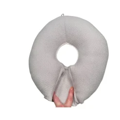 AnnaLinaKreativ Handmade Piercingkissen, Ohrenkissen, Lagerungskissen, Waffel-Piqué, Schlafkissen, Yoga, Seitenschläfer, Baumwolle