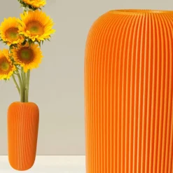 ArtisanGifts Pillenvase – minimalistische Blumenvase als Deko für Kunstblumen – 3D-Druck-Vase nachhaltig und modern