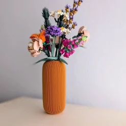 ArtisanGifts Pillenvase – minimalistische Blumenvase als Deko für Kunstblumen – 3D-Druck-Vase nachhaltig und modern