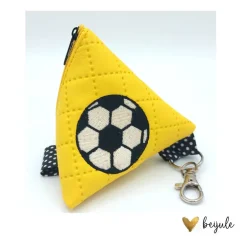 Fußball^beijule Pyramidentäschchen im Fussballdesign
