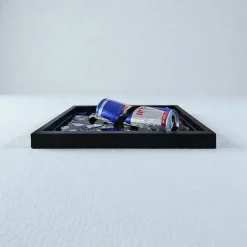 Sale Framepox Red Bull Wandbild 3D – Upcycling Kunst aus Dose – Broken Can Resin Bild – Moderne Wanddeko Unikat