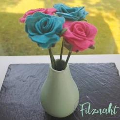 Kunstblumen & -Pflanzen^Filznaht Rose