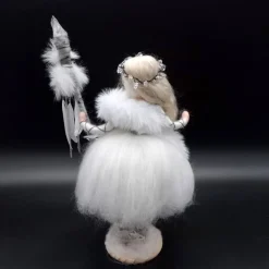 Discount Märchenglanz Schamanenelfe ISADORA - Schamanin Filzfigur mit Bergkristall Wegbegleiterin Filzelfe Filzkunst Altarfigur