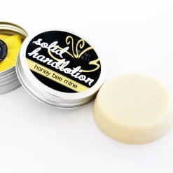 Outlet Eve Butterfly Soaps Solid Handlotion "Handzahm - Honey Bee Mine" - Handcreme in fester Form (vegan) | Lotion Bar, Honig, Karamell
