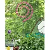 Best es-schmuckdesign Spirale Sonnenfänger Blumenstecker Pflanzenstecker Pink Sterne