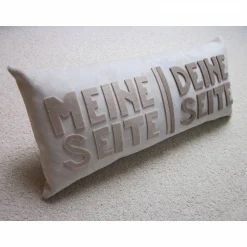 aller-hand Sprücheklopfer-Kissen MEINE SEITE / DEINE SEITE-US