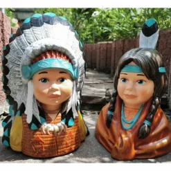 Best Prignitzer Kunstmacher Süsse Indianer Kinderbüsten