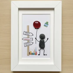 Best Kunstbluhme Steinbild Chemiker Rente – Persönliches Abschiedsgeschenk mit Labor-Motiv, STB-391