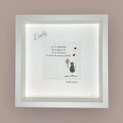 Steinbildmanufaktur Steinbild handgemacht - Danke für IHR großes Herz  personalisiert