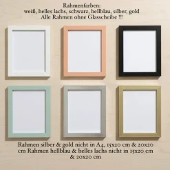 Best Kunstbluhme Steinbild Papa personalisiert – Kieselsteinbild mit Herz, Geschenk Vatertag, Unikat STB-146