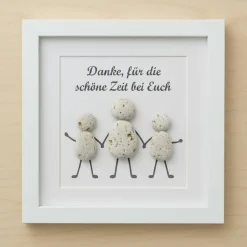 Best Kunstbluhme Steinbild Praktikum personalisiert – Handgefertigtes Unikat als Abschiedsgeschenk, STB-390