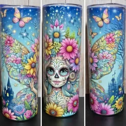 Anki-kreativ-Design Sugar Skull Fairy – Der stylische Thermobecher / Tumbler mit einzigartigem Design
