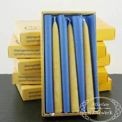 Allerley Handwerk Tafelkerzen dünn ● 100% Bienenwachs ● handgezogen ● 19 x 1,8 cm