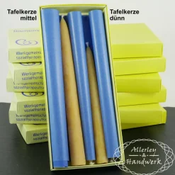 Allerley Handwerk Tafelkerzen mittel ● 100% Bienenwachs ● handgezogen ● 24 x 2,2 cm