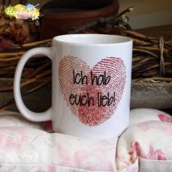 Becher & Tassen^HandsArt Handarbeit Tasse - Danke Mama & Papa (ICH)