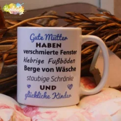 Outlet HandsArt Handarbeit Tasse - Gute Mütter - glückliche Kinder