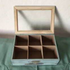 DekoatelierBerlin Teekasten * Teebeutel  * Shabby Chic * ausgefallenes * UNIKAT - grün