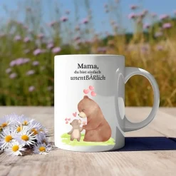 Alisas kreative Ecke UnentBÄRlich Tasse, Mama UnentBÄRlich Tasse, Tasse für Mütter, Mama Tasse, Mama Bär Tasse