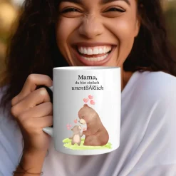 Alisas kreative Ecke UnentBÄRlich Tasse, Mama UnentBÄRlich Tasse, Tasse für Mütter, Mama Tasse, Mama Bär Tasse