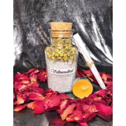 Badesalz^JulesWitchMagic Vollmond-Ritualbad: Verspannungen lösen, Kraft tanken, Ruhe finden – 250 ml geweihtes Ritualbad