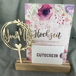 Schneide-Werkstatt Zweige und Kränzchen passend zu unseren Fotohaltern aus Klötzchen, Caketopper, Kränzchen und Zweige zum Basteln